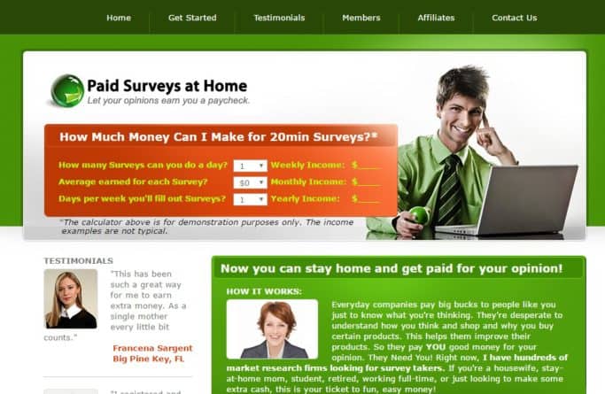 Make money from home.