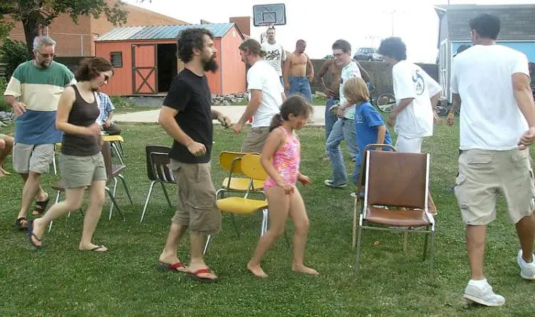 Musical chairs is always a fun way to keep kids and adults busy.