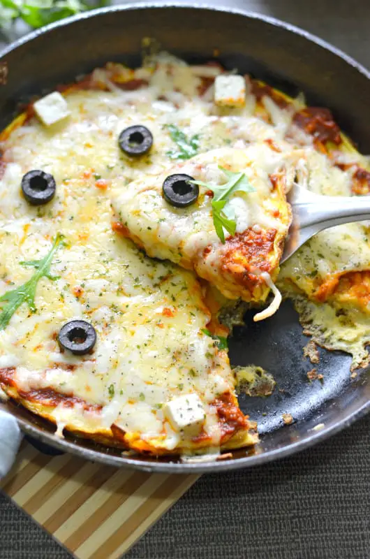 Pizza Frittata is something different, that tastes like you're indulging, but is surprising low in calories, and high in protein.