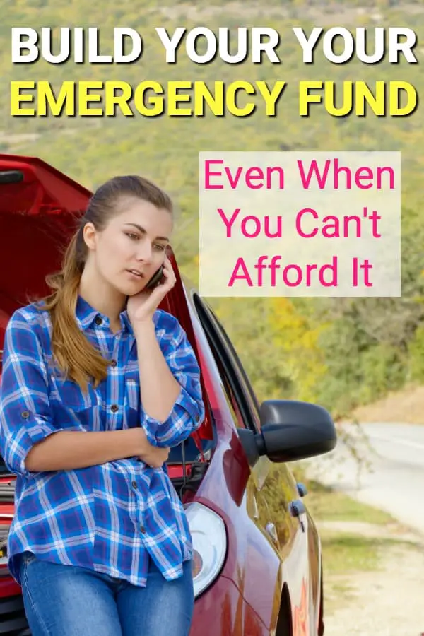 If you're having trouble getting a budget to work, it's probably because you're paying for emergencies from it. Here's how you can build an emergency fund that's affordable, stress free, and automatic.