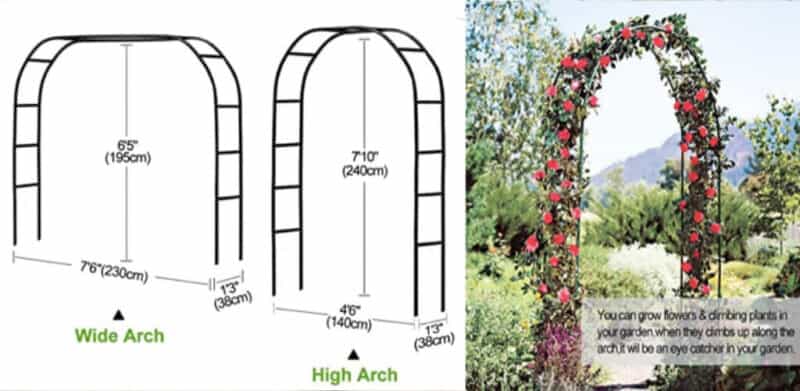 Back Yard DIY Arched Trellis