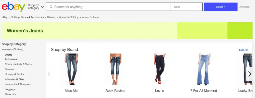 Ebay is one of the best apps to sell clothes because they bring one of the largest audiences of buyers.