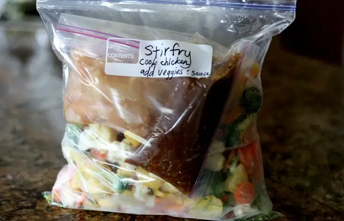 When you think of an easy freezer meal, doesn't this one hit the bullseye? I mean, everything is right there in one bag, ready to heat.