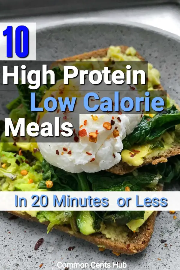 Here are ten quick meals that are low calorie but high in protein