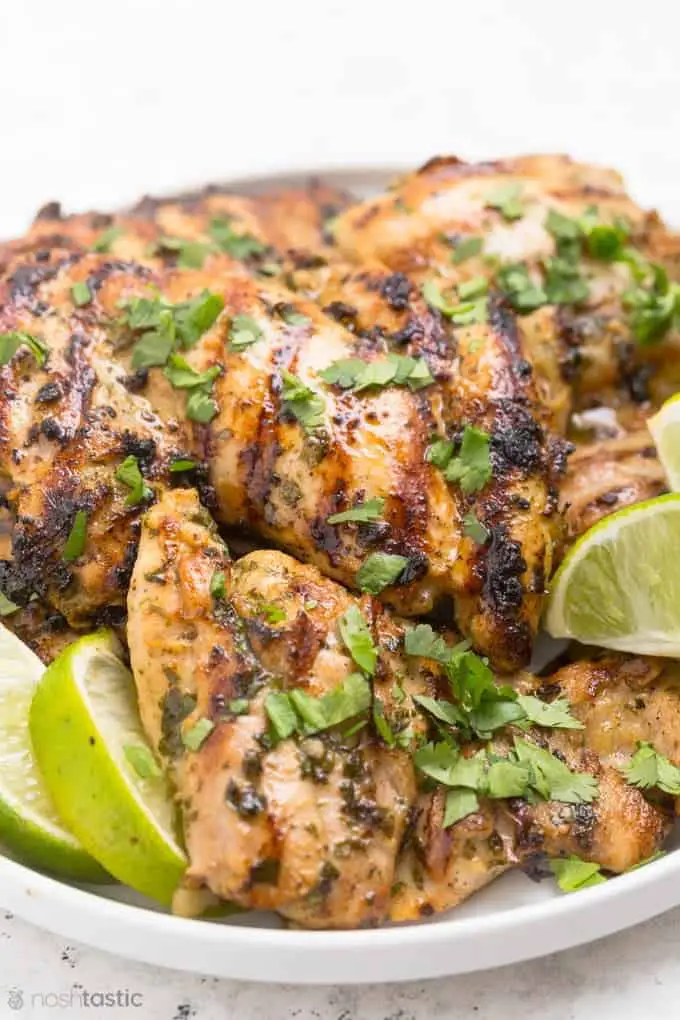 Simple, flavorful ingredients make cilantro lime chicken a dish to look forward to. This is especially good, and perfect for a low-carb diet.