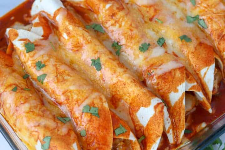 Enchiladas wouldn't usually be considered a low carb dish, but these are an exception.