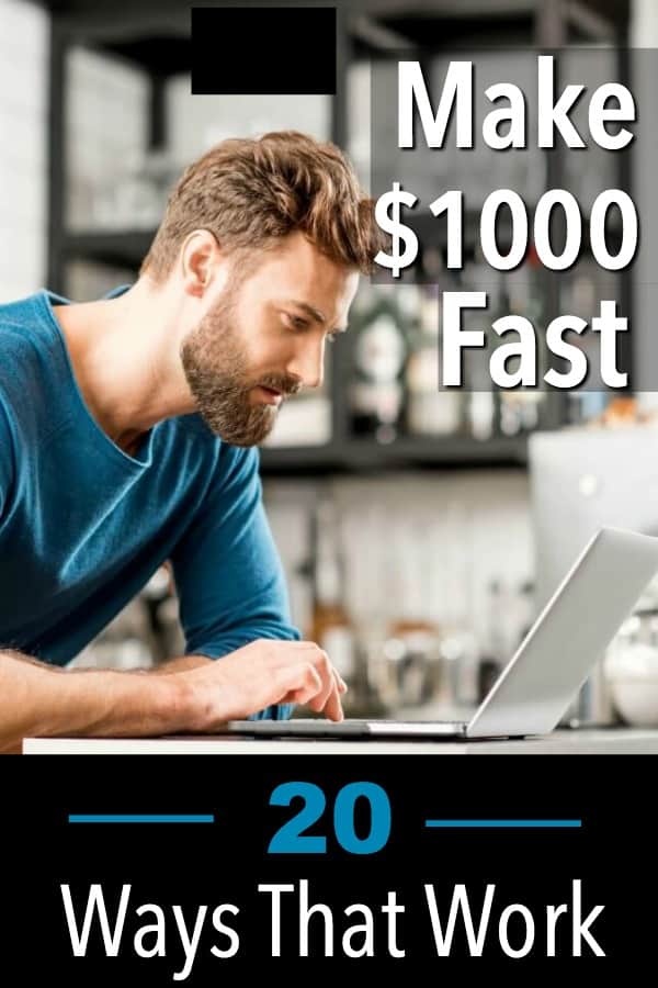 Making $1000 dollars fast is possible by getting the same value for regular expenses for less money.