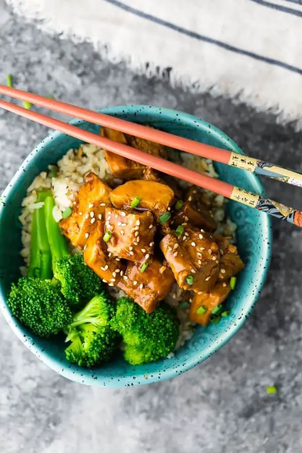 Teriyaki chicken is an easy freezer meal to prep and cook. The chicken is surprisingly moist, and the sauce is delicious.