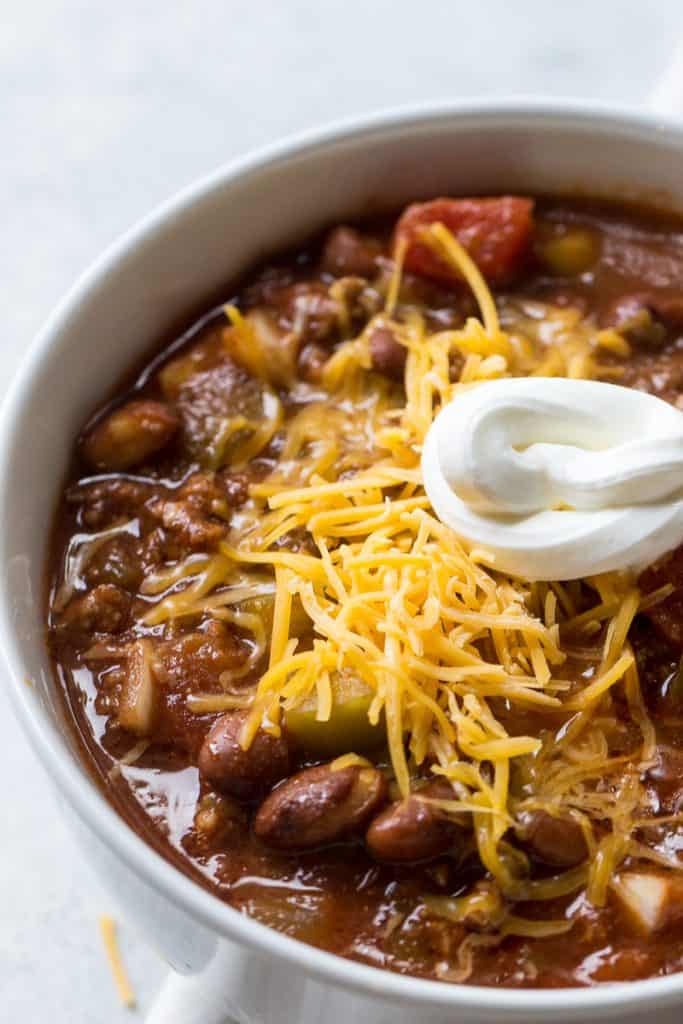 If you're looking for an easy freezer meal, don't forget this Texas chili. It's low prep, lots of flavor, and is nice to come home to.