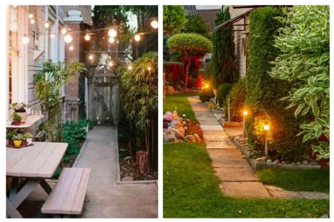 Adding landscape lighting not only makes your property safer to navigate, it can really upgrade the appearance in the evening. And a string of patio lights adds a festive feel to any outdoor space.